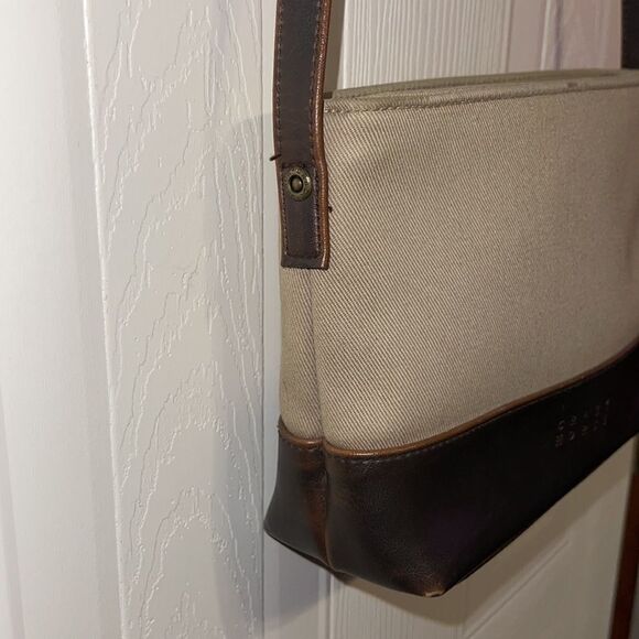 Crazy Horse |A Liz Claiborne Co.| Vintage Canvas & Leather 90’s Shoulder Bag - Picture 5 of 13